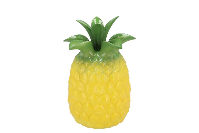 <h4>Pineapple Tropical Yellow Vase 18x18x28cm</h4>