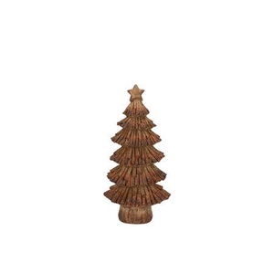 Wonderland Scottish Brown Tree Star 11x7x19cm