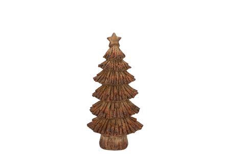 <h4>Wonderland Scottish Brown Tree Star 11x7x19cm</h4>