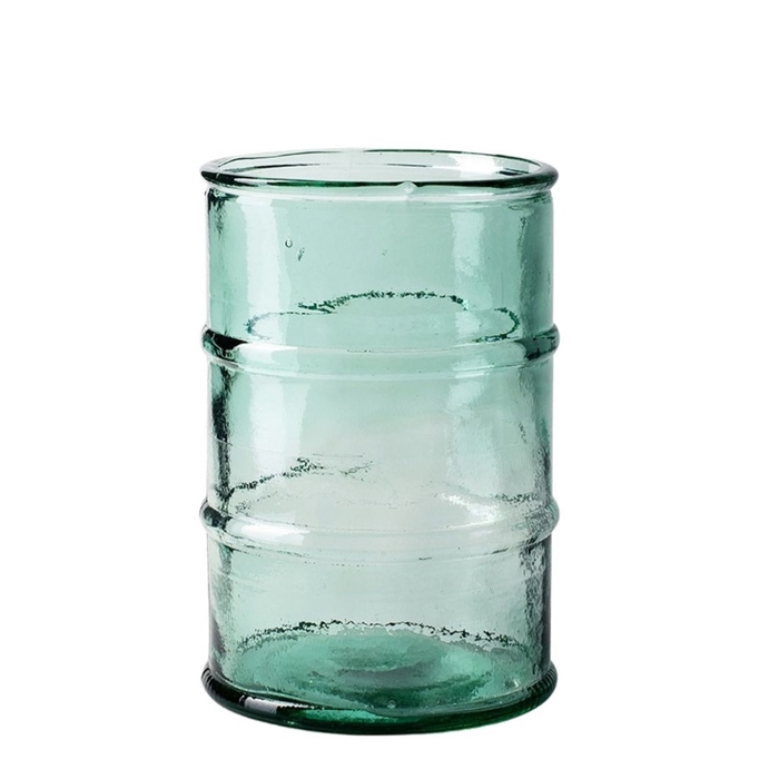 Glass Eco vase Barril d16*23cm