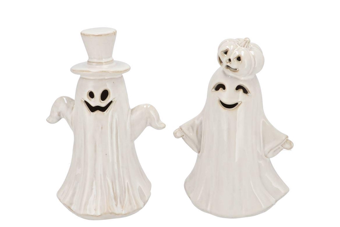 <h4>Jolie Jolly White Ghost Led Light 16x10x24cm</h4>
