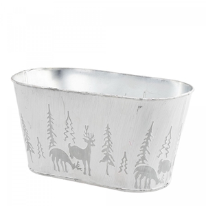 Kerst Zink X-mas bak 24.5*12*12.5cm