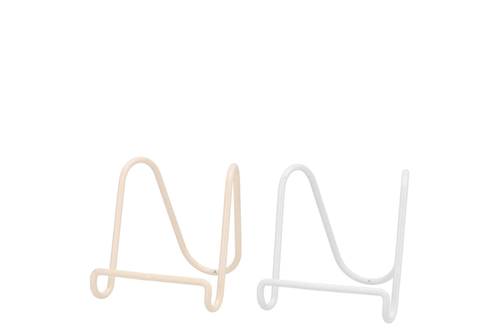 Tile Rack White Sand Cream Metal Ass 8x10x9cm