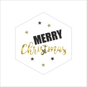 Kerst Sticker 40mm x250 M.Christmas