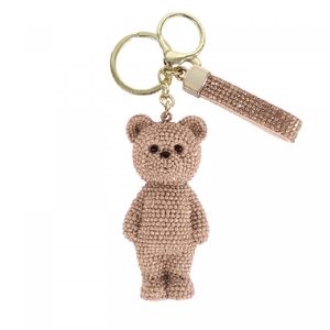 Christmas Deco teddybear keychain 4*14cm