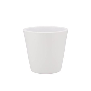 Vinci Matt White Container Pot 15x13cm