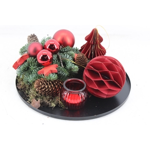 arr5 Kerst MB - Zink plate RED L