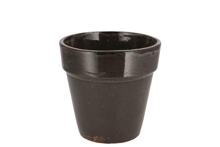 <h4>Ebbi Moss Black Pot Glaze 14x14cm Nm</h4>