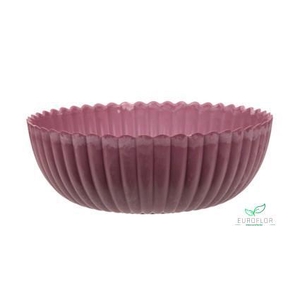 PLASTIC BOWL PINK D25 H9