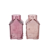 Mille Sand/old Pink Vase House 13x13x22cm