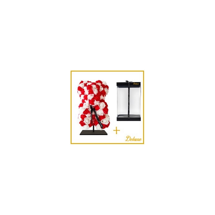 <h4>Arr6 Deco Beer 25cm - Rood Wit Mix</h4>