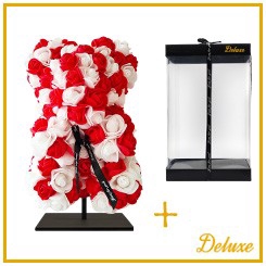 Arr6 Deco Beer 25cm - Rood Wit Mix