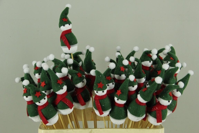 Stick Snowman+Green Coat (04)