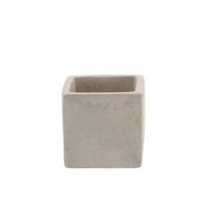Concrete Grey Pot Square 7x7x7cm