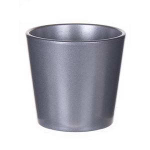 DF03-884346500 - Pot Dida d13.5xh12.5 metallic silver