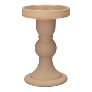DF02-666827800 - Candle holder Liora d8.5xh13 beige matt