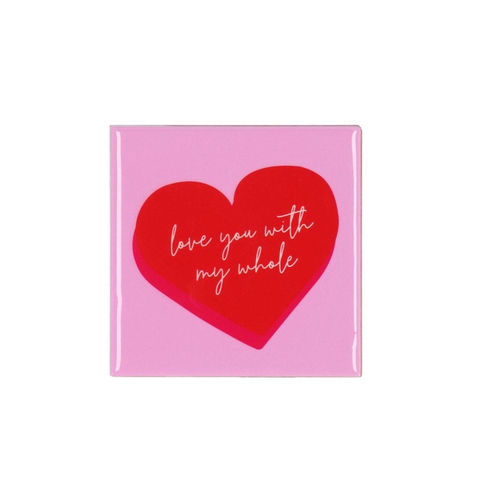 <h4>Tile Love Heart Pink 10x10x1cm</h4>