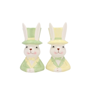 Easter Ceramic Dreamy Pastel Mix Bunny Hat Ass 11x12x20cm