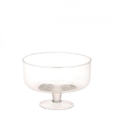 Glass bowl/foot d14 10cm