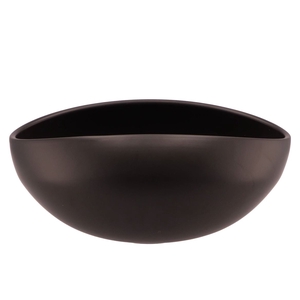 Vinci Matt Black Bowl Oval 31x21x13cm