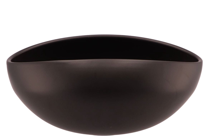 <h4>Vinci Matt Black Bowl Oval 31x21x13cm</h4>