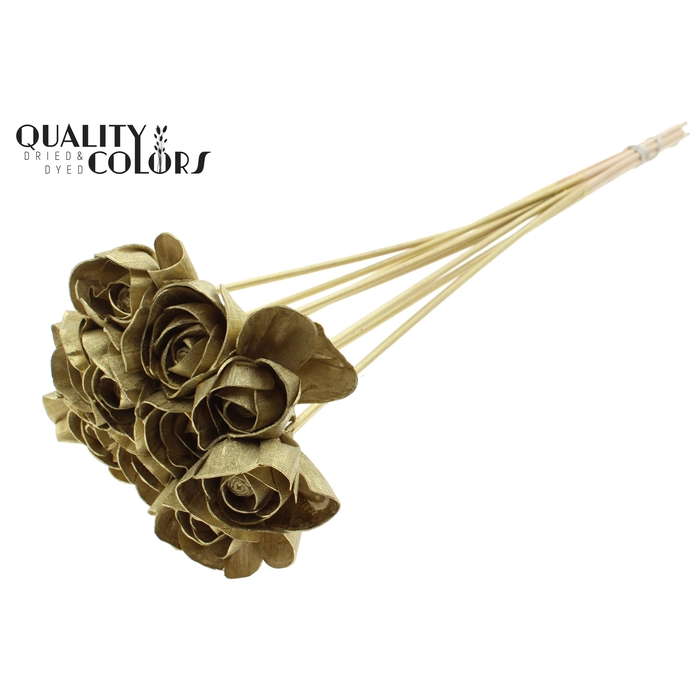 <h4>Shola Dear Holly 6cm on stem Gold</h4>