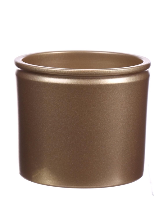 <h4>DF03-883619500 - Pot Lucca d14xh12.5 pearl gold metallic</h4>