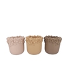 Gigi Natural Brown Mix Flower Pot Ass 27x27x25m Nm