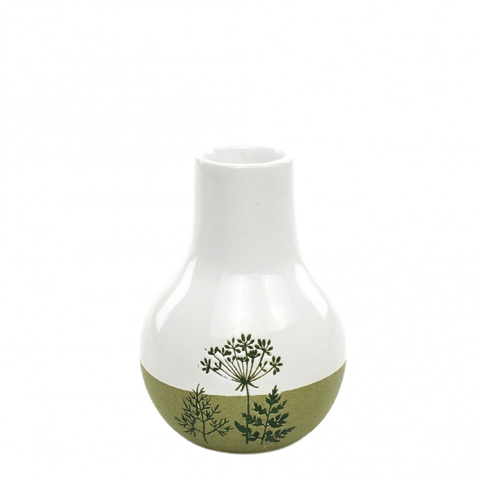 <h4>Keramiek Flowers vaas d09.5*13cm</h4>