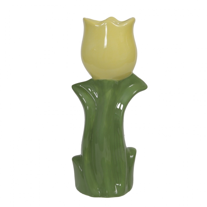 <h4>Ceramics Tulip vase d06*20.5cm</h4>