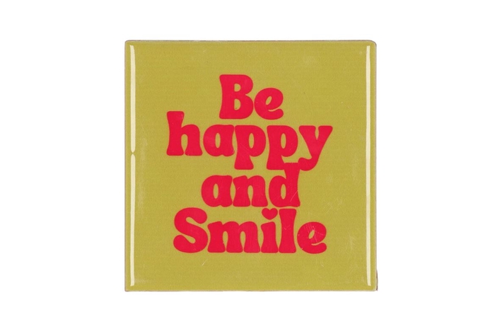 <h4>Tile Be Happy Green 10x10x1cm</h4>