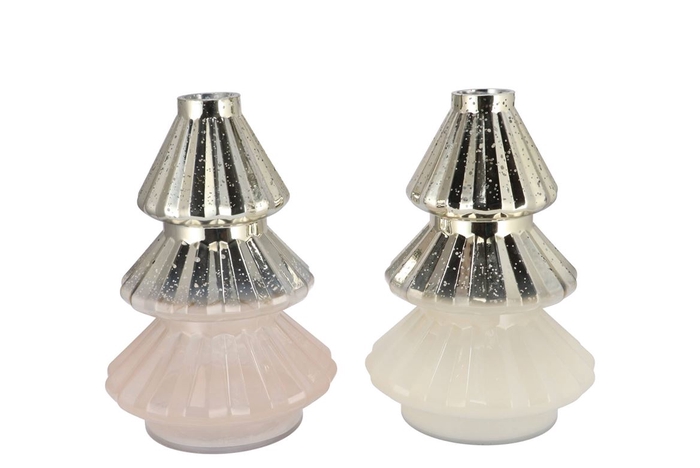 <h4>Dolly Cozy Gold T-light Tree Ass 17x25cm</h4>