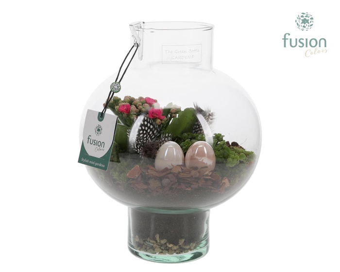 <h4>Green BottleLaura Small met Pasen arrangement</h4>
