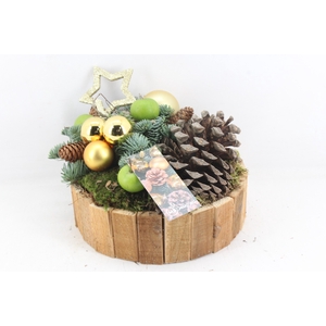 arr5 Kerst MB516 - Hout rond x2 lat