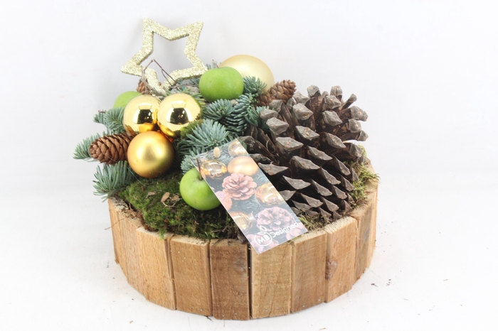 arr5 Kerst MB516 - Hout rond x2 lat