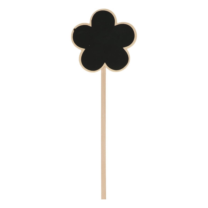 <h4>Steeketiket hout Bloem d9*40cm</h4>