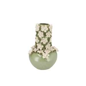 Daisy Green Vase Tube Flower 19x19x27cm