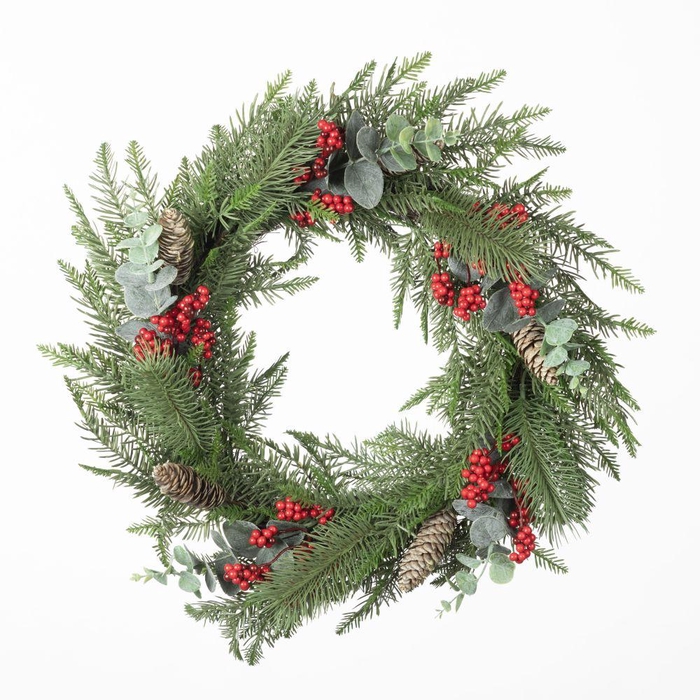 <h4>AF Wreath Pine Ber Mix D60cm G</h4>