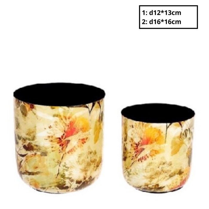 <h4>Vivra Blooming pot S/2 d16*16cm</h4>