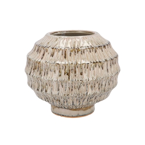 Lima Green Vase Bowl Active Glaze 34x34x30cm