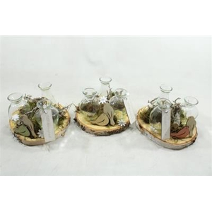 0181 SCHORS 3 FLESJES FLEURIG