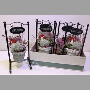 Arr Tuinplanten Metal Frame Wilg Basket