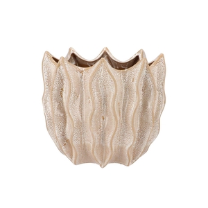 Juna Sand Pot Structure Oval 30x20x28cm