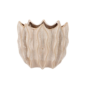 Juna Sand Pot Structure Oval 30x20x28cm