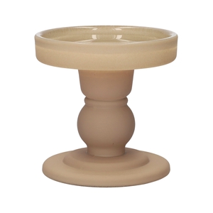 DF02-666827400 - Candle holder Liora d8.5xh8.5 beige matt