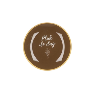 Plate Round Pluk De Dag 18x18x2cm