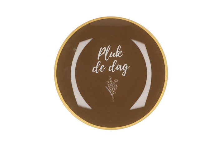<h4>Plate Round Pluk De Dag 18x18x2cm</h4>