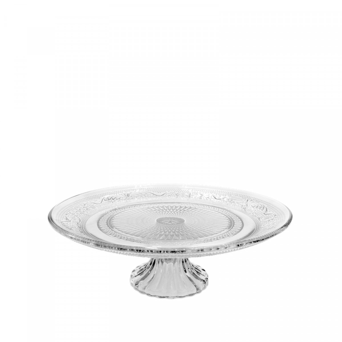 <h4>Glass Cake bowl d18*7.5cm</h4>