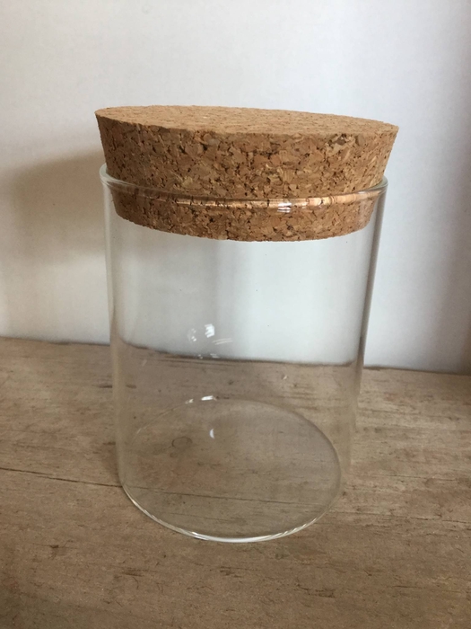 BUISJE MET KURK H10CM D80MM 370ML