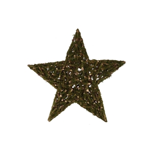 Festive Star Poplar Moss 90x90x10cm
